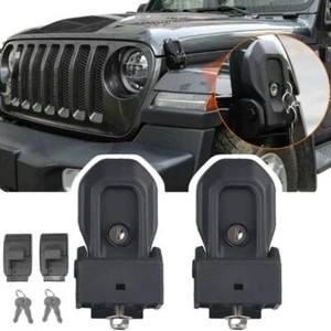 Kit de cierre de capó para Jeep Wrangler JL JLU Gladiator JT 2018-2023 - Imagen 1 de 9
