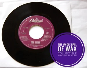 Bob Seger - The Fire Inside / New Coat Of Paint 45 NEAR MINT 1991 - Picture 1 of 9