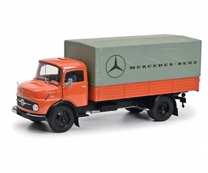 MHI MERCEDES BENZ L911 TRANSPORTE DE MERCEDES BENZ ORANGE 450044700 SCHUCO 1:18 - Imagen 1 de 9