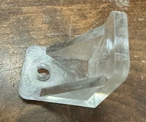 Qty 100 Clear Plastic 90 Degree Corner Braces 2 Holes Angle Brackets   1" x 1" - Picture 1 of 5