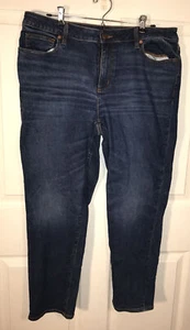 Lands End Womens Jeans SZ 16P Petite Dark Wash - Bild 1 von 8