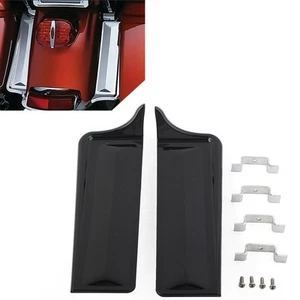 2x Black Rear Fender Saddlebag Filler Panels For Harley Touring Electra Glide - Picture 1 of 8