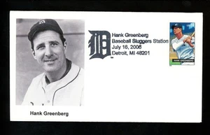 US FDC #4080//4083 / 4081 2nd Day Nussenbaum 2006 MI Baseball Greenberg Tigers - Picture 1 of 2