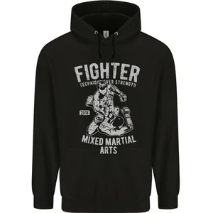 MMA Fighter MMA Mixed Martial Arts Gym Childrens Kids Hoodie - Picture 1 of 25