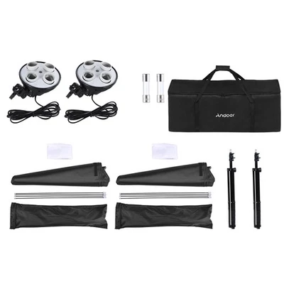 Andoer Studio Softbox Lighting Kit For Even And Diffused Light For Studio P HYME - Image 1 of 4