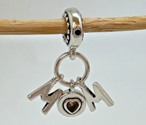 Pandora Momentos MAMÁ Plata Esterlina Cuelga Dije - Imagen 1 de 7