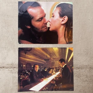 ¡Dos (2) tarjetas de vestíbulo originales de 1980 de Jack Nicholson 'THE SHINING'! - Imagen 1 de 5