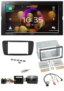JVC DAB Lenkrad 2DIN Bluetooth USB Autoradio für Seat Ibiza ab 08 nitschwarz - Bild 1 von 12
