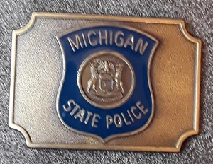 Belt Buckle , Michigan State Police , - Bild 1 von 2