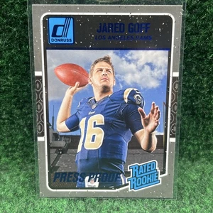 Jared Goff 2016 Donruss Rated Rookie Press Proof Blue (RC) #372 Rams Lions SP - Picture 1 of 2