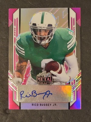 2021 Leaf Metal Draft Rico Bussey Jr. Auto Pink Refractor /20 #PA-RBJ - Image 1 of 2