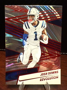 Josh Downs Red Swirl Parallel-2025 Panini Revolution Indianapolis Colts NFL - Picture 1 of 2