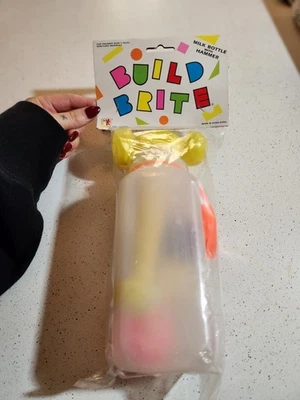 Juego de martillos biberón juguete vinilo suave antiguo vintage Build Brite años 80 SELLADO  Foto 1 de 4