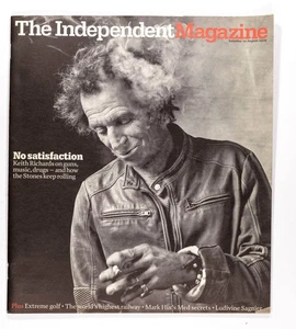 KEITH RICHARDS ROLLING STONES LUDIVINE SAGNIER Independent magazine August 2005 - Picture 1 of 1