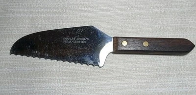 Vintage Serrated Advertising Knife Charley Brown's Steak Lobster New Jersey /Cal - Image 1 of 4
