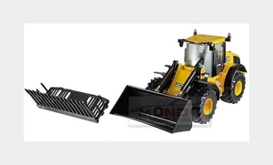 1:32 BRITAINS Jcb 4195 Ruspa Gommata Tractor Scraper Yellow Black LC43223 Model - Picture 1 of 2