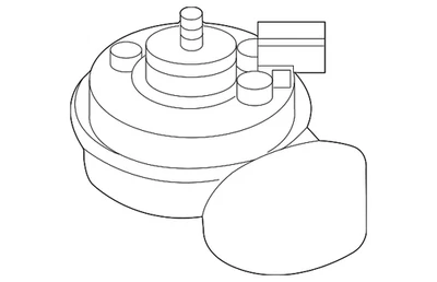 Genuine Volkswagen High Note Horn 5C0-951-223-A - Image 1 of 4