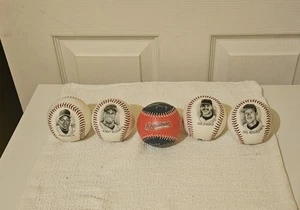 Juego de 5 pelotas de béisbol de colección 1996 Cleveland Indians Burger King Hometown Superstars - Imagen 1 de 5