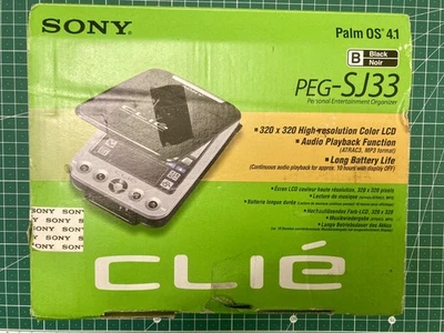 NEW UNUSED Sony Clie PEG-SJ33 Palm OS PDA Personal Entertainment Organizer    - Image 1 of 4
