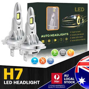 CANBUS H7 LED Headlight Globes Kit 6500K Low Beam For Volkswagen Golf 1999-2014 - Picture 1 of 15