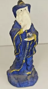 Mr. Sandman Purple Wizard Sculpture Made of Real Sand 5"H - Picture 1 of 3