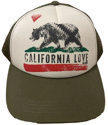 Бейсболка Billabong бейсболка водитель грузовика California Love Bear один размер сетчатая пена - Изображение 1 из 4