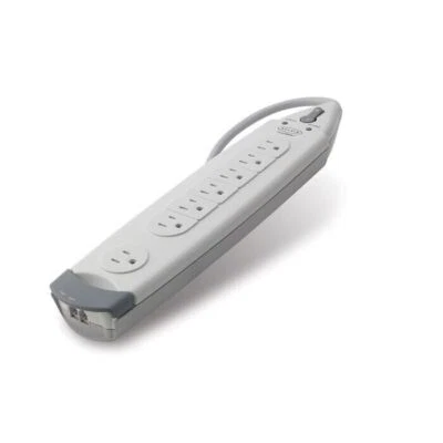 Belkin F9H710-06 6Ft Corded 7 Outlets SurgeMaster 1045J Power Protector White - Image 1 of 4