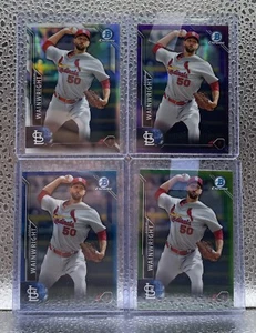 2016 Bowman Chrome Adam Wainwright Cardinals 4 Card Lot (/499 /250 /150 /99) - Picture 1 of 2