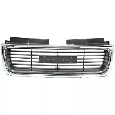 New Grille Assembly For 98-2004 GMC Sonoma 98-2001 Jimmy Chrome Plastic - Image 1 of 4