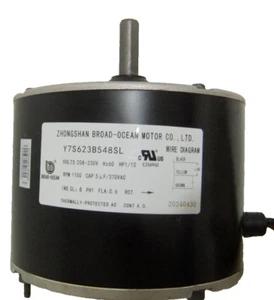 Broad Ocean Y7S623B54SL Condenser Fan Motor OEM Carrier Bryant 1100 RPM 1/10 HP - Picture 1 of 9