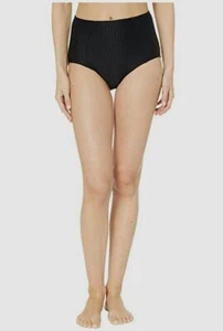 $398 Seafolly Women's Black One-Piece High-Waist Bikini Swimsuit USA Size 10 - Picture 1 of 1