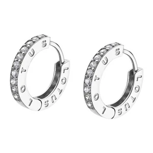 Pendientes aro Lotus Silver HOOPS en plata y circonitas LP1887-4/1 - Picture 1 of 1