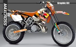 MAXCROSS GRAPHIC KIT FOR EXC XCW SX SXF four stroke and two stroke ENDURO MX NH1 - Picture 1 of 3