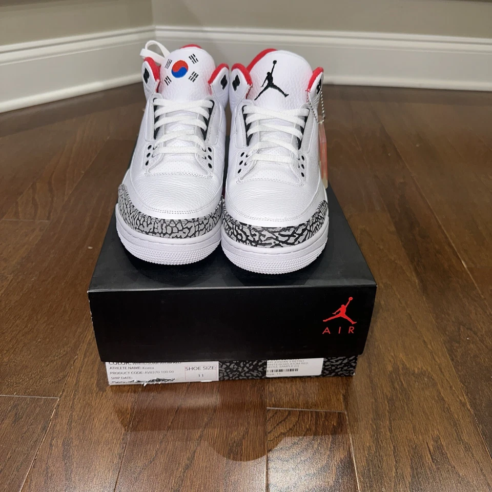 Talla 11 - Air Jordan 3 Retro Seúl Corea muestra limitada  Foto 1 de 4