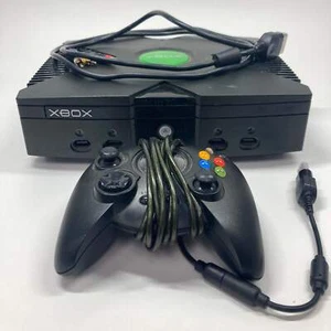 Tested and Working Microsoft Original Xbox 8GB Console Gaming System Black - Picture 1 of 5
