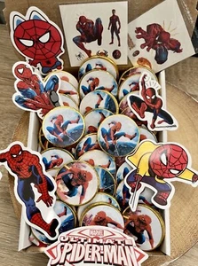 30 SPIDER-MAN Chocolate Coins🔵Party Bag Filler🔴Chocolate Class Gift - Picture 1 of 6