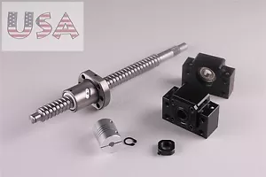 SFU1605 L250 mm gewalzte Kugelumlaufspindel mit BK/BF12 endbearbeitete CNC + 1BR Kupplung - Bild 1 von 5
