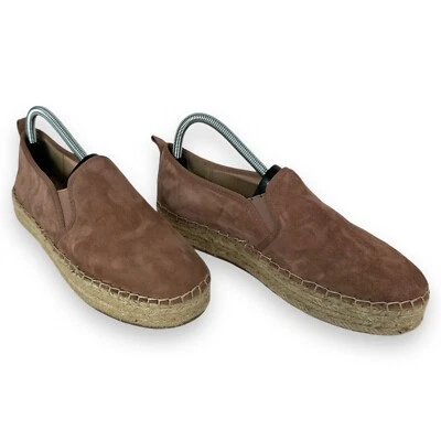 Sam Edelman Zapatos Mujer’s 9.5 Carrin Alpargatas Sin Cordones Plataforma Gamuza Rosa Foto 1 de 4