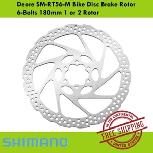 Shimano Deore SM-RT56-M Bike Disc Brake Rotor 6-Bolts 180mm 1 or 2 Rotor - Picture 1 of 2