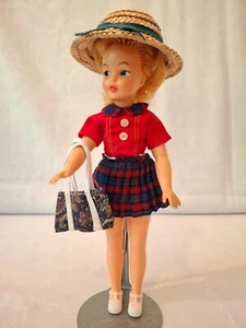 1965 Ideal Pepper Doll - Tammy's Little Sister W/ Teacher Pet Outfit 9308-8 Nice - Picture 1 of 16