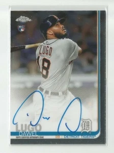 2019 TOPPS CHROME RC DAWEL LUGO ON CARD AUTO #RA-DL DETROIT TIGERS - Imagen 1 de 1