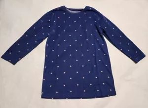 NWT Gap Kids Girls Heart Print Long Sleeve Nightgown - Picture 1 of 1