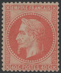 FRANCE STAMP TIMBRE N° 31 b " NAPOLEON III 40c ORANGE VIF"NEUF x TB A VOIR K343 - Picture 1 of 2