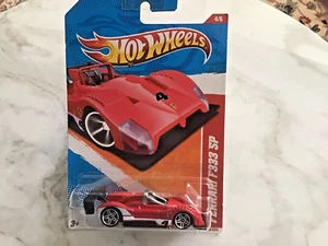 HOT WHEELS FERRARI F333 SP -THRILL RACERS -RACEWAY 2011-MINT ON LONG CARD - Picture 1 of 2