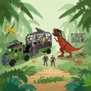 Dino Valley Light & Sounds Ultimate Convoy Playset - Picture 1 of 24