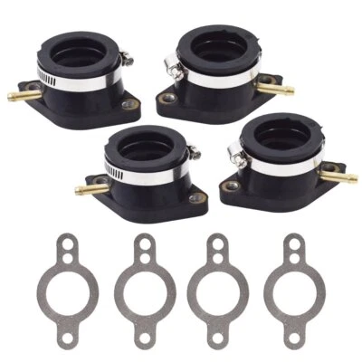 For Yamaha XJ550 Maxim Seca XJ550R Carburetor Intake Manifold Boot Set 81 82 83 - Image 1 of 4