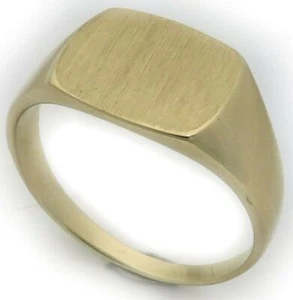 Neu Herren Ring echt Gold 333 mit Monogrammgravur Gelbgold Qualität 8 karat Top - Bild 1 von 2