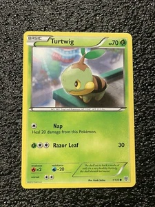 Pokemon TCG 2012 Plasma Storm Set Trading Card -- Turtwig 1/135 - Picture 1 of 2