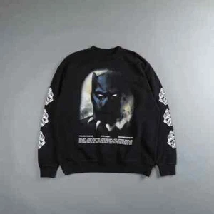 Darc Sport x Marvel Black Panther THIS IS FOREVER LONDON Crewneck In Black XL - Picture 1 of 2