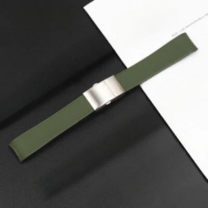 Soft Rubber Silicone waterproof Watch Band Strap 19/21mm fit Longines Conquest - Picture 1 of 11